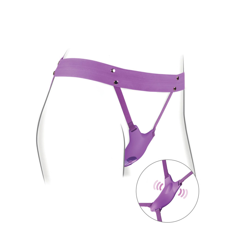  Vibro de culotte avec harnais Ultimate Butterfly Violet